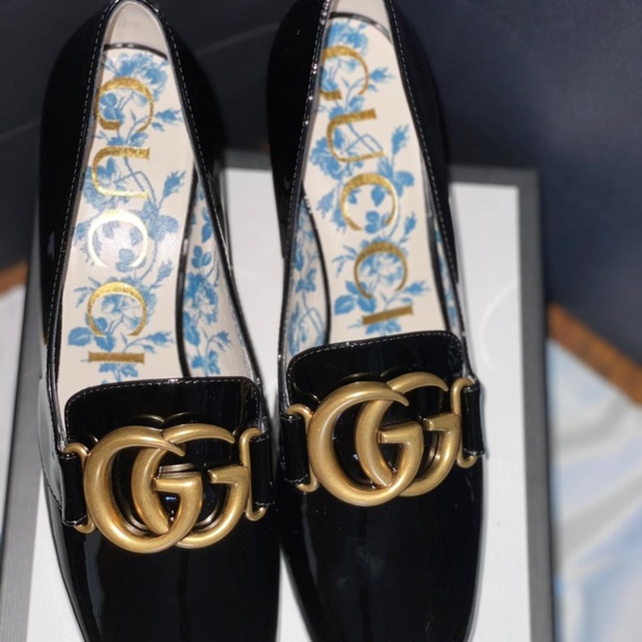 Gucci Womens Calfskin GG Marmont Mid Heel Pump NIB - Picture 11 of 15